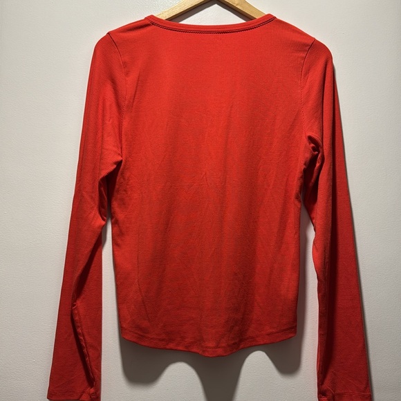 American Eagle Long Sleeve Henley T-Shirt - Picture 5 of 8